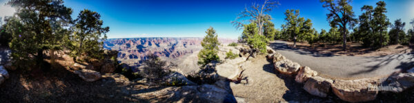 360 Grad Panorama am Grand Canyon in der Nähe von Flagstaff, Arizona, USA.