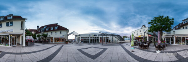 Rundumsicht in einem 360-grad Panorama am Nufringer Tor in Herrenberg