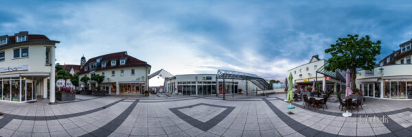 Rundumsicht in einem 360-grad Panorama am Nufringer Tor in Herrenberg