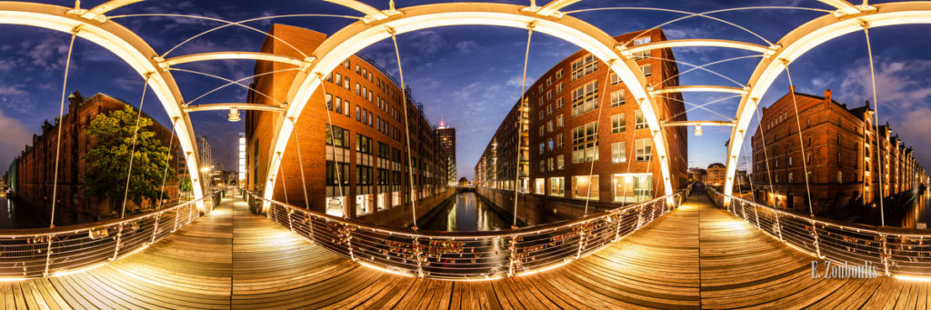 Wandansicht: EZ00974 Hamburg Panorama 360 in der gewählten Größe über einem Sofa