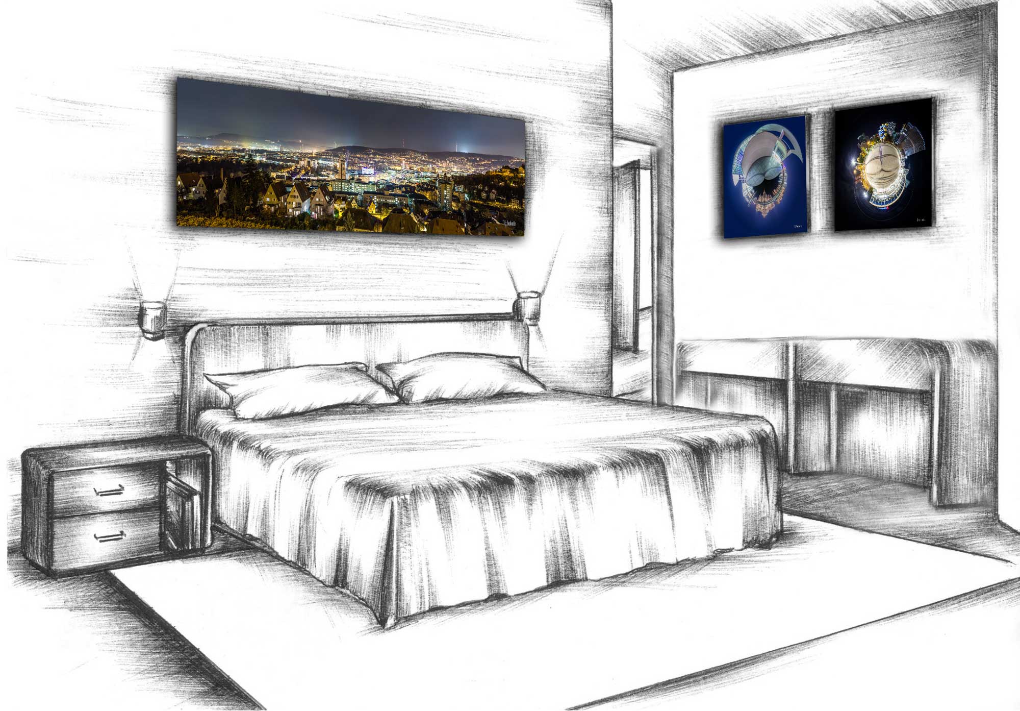 Bilder für Hotelzimmer - Hochwertige-Wandbilder