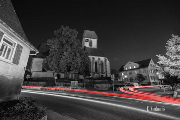 Nachtaufnahme in Ehningen bei Böblingen.